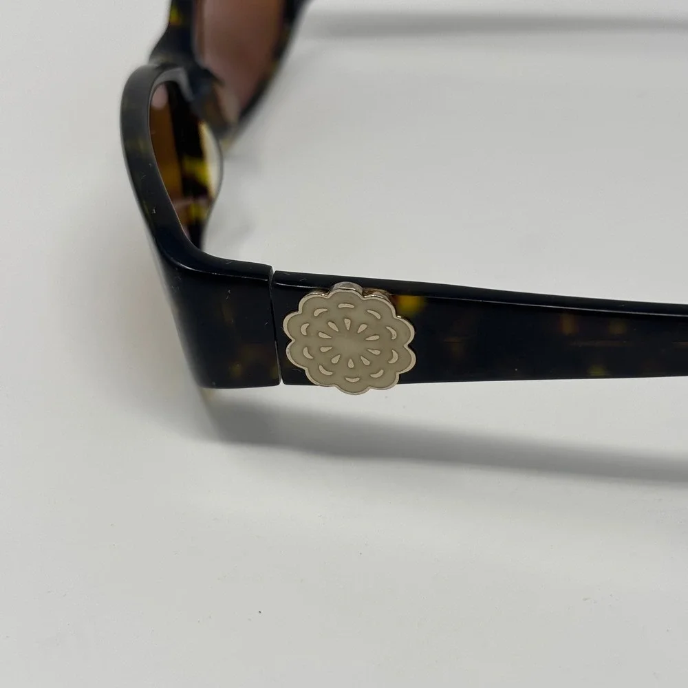 Kirkland Signature Sunglasses Girls Brown Havana‎ Oval Floral Y2K Aesthetic